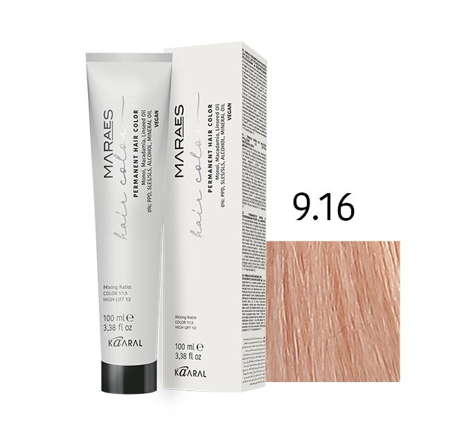 ASH RED 9.16 Very Light Blonde Ash Red