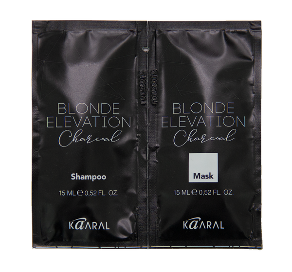 Blonde Elevation Charcoal Shampoo & Mask Sachets - 2 × 15 ml
