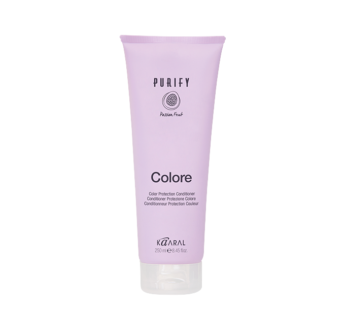 Pink Purify Colore squeeze tube on a black background
