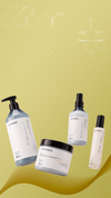 Four Maraes Liss Care hair products on a yellow botanical background