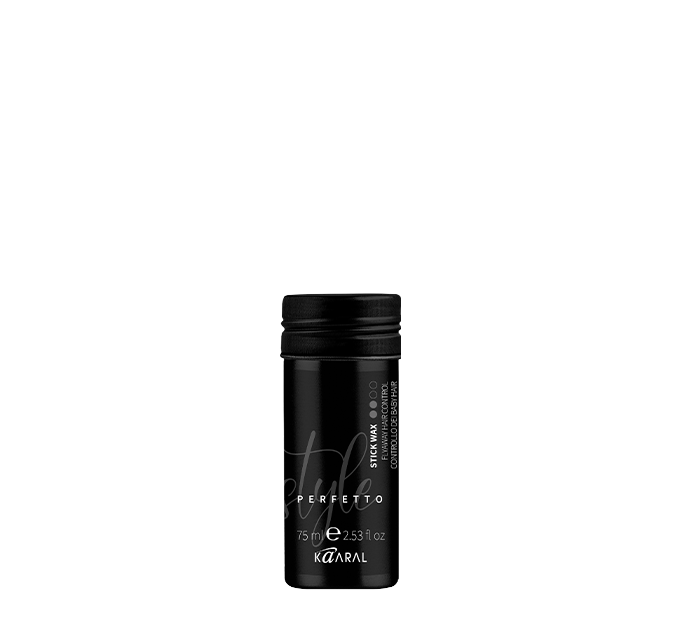 Small black ampoule bottle on a black background
