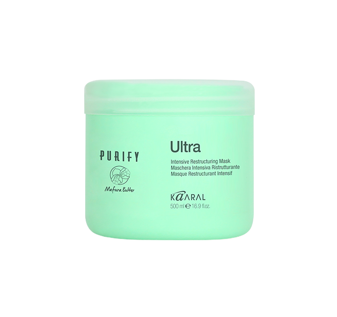 Mint Purify Ultra jar on a black background