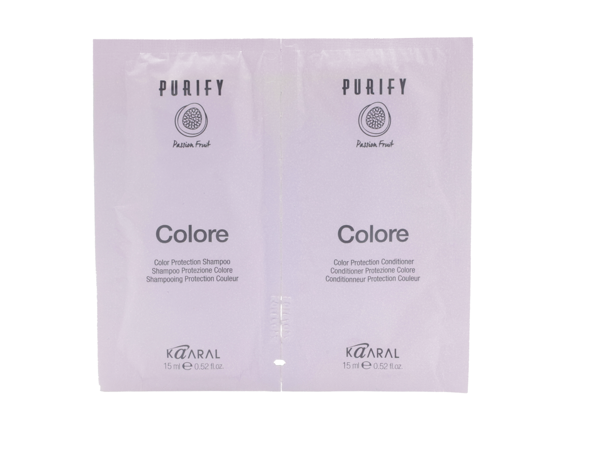 Purify Colore Shampoo & Conditioner sachets, 15 ml each