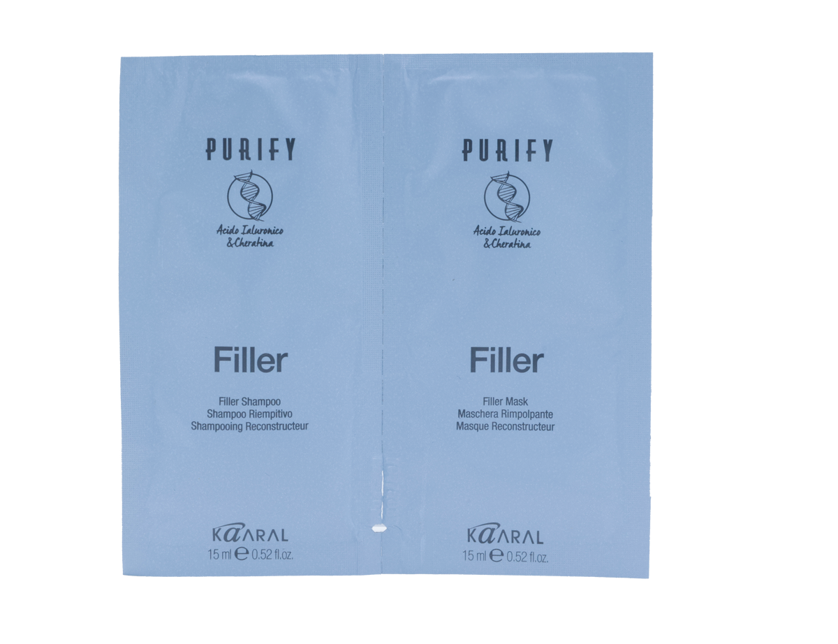 Purify Filler Shampoo & Mask sachets, 15 ml each